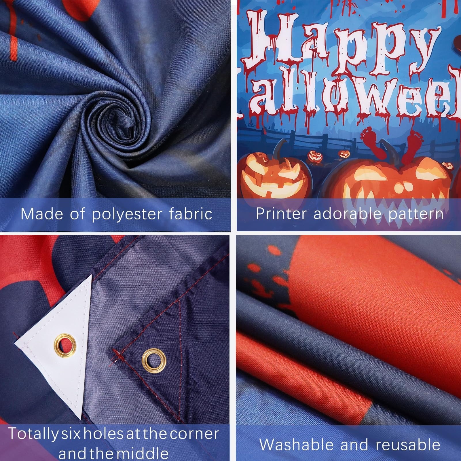 Happy Halloween & Harvest Pumpkin | Halloween Garage Door Banner Cover
