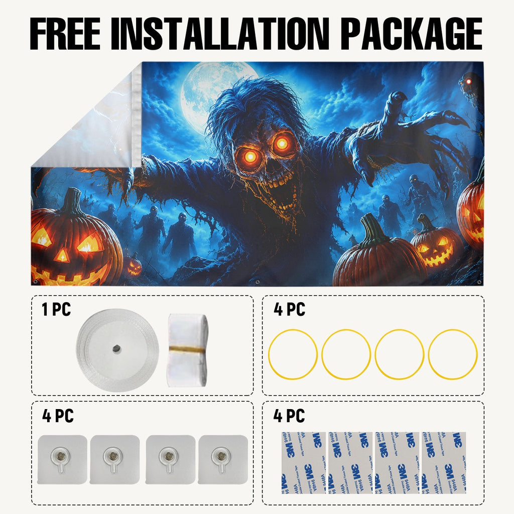 Zombie Monster | Halloween Garage Door Cover