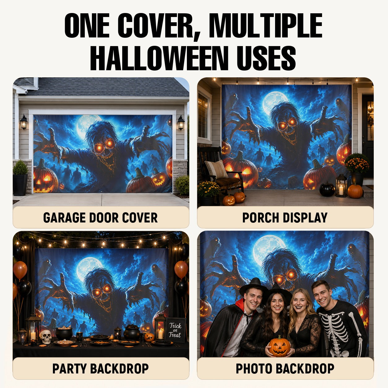 Zombie Monster | Halloween Garage Door Cover