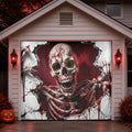 3D Illusion Skeleton | Halloween Garage Door Banner Cover